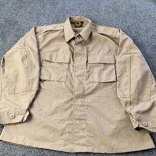 Propper Mens Desert Tan Beige Top Coat Army Combat Tactical Size Medium Short