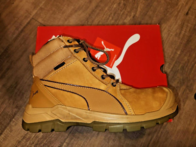 PUMA SAFETY COMPOSIT TOE TORNADO 6'' EH WHEAT BOOT MEN'S Size 11.5 ASTM EH WP