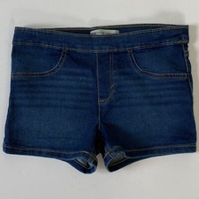 Levi  s Shorts Size 12 Jeans Denim Shortie Pull On Stretch Blue Girls Regular EUC