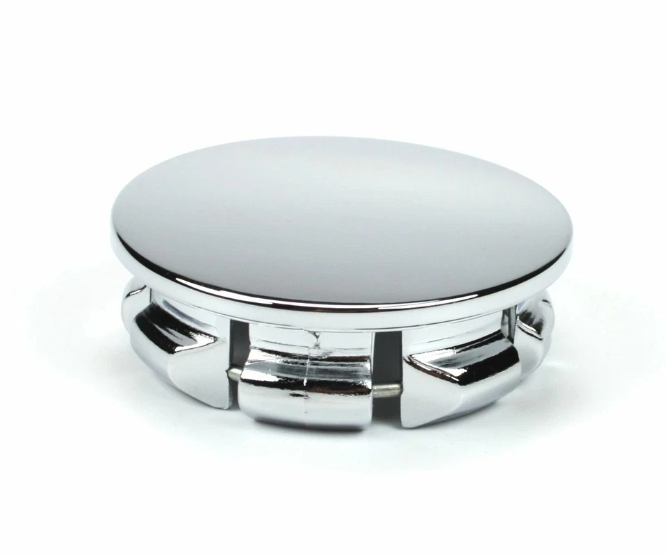 Juego de tapas centrales de rueda cromadas de 2-1/16" para 08-14 Challenger Magnum 03-18 Wrangler Foto 3 de 4