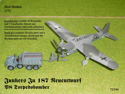 Junkers Ju 187 Redesign V8 ''Torpedo'' 1/72 Bird Models Resin Kit/Resin Kit 