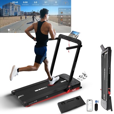 Treadmill Running Machine with Incline Foldable Electric Home Gym Fitness  Cardio UK