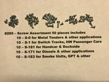 American Flyer Parts - Screw Assortment - 50 pieces 285