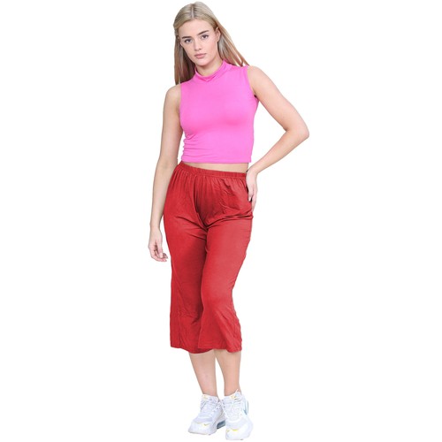 P&R Dancewear LTD Women’s Flared Wide Leg Stretch Shorts 3/4th Palazzo Pants - Picture 57 of 66