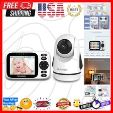 Portable Baby Monitor with HD Resolution & Remote Camera Control - 2-Way Audio