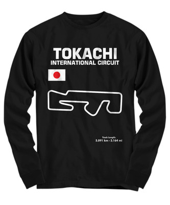 Track Outline Tokachi International Circuit - Long Sleeve Tee