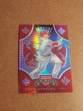 RHYS HOSKINS 2019 PANINI CRUSADE WAVE PRIZM 2ND YEAR CARD. #166/299.PHILLIES.