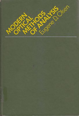 MODERN OPTICAL METHODS OF ANALYSIS von Eugene Olsen - McGraw Hill 1975 Buch