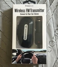 Wireless FM Transmitter, Smartphones, Connects to Car Stereo