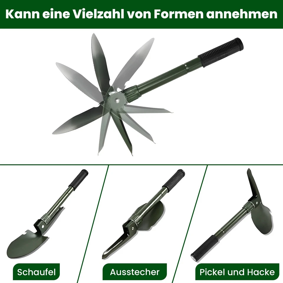 Klappspaten Bundeswehr Spaten Outdoor Camping Survival Werkzeug Klappschaufel - Bild 3 von 4