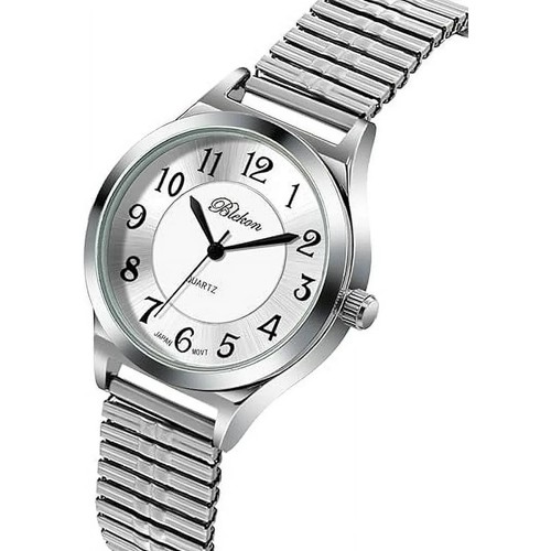 Reloj Blekon Original Para Mujer Fácil de Leer Banda Elástica Se Ajusta a Talla de Muñeca de Hasta 6" - Imagen 19 de 63