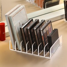 Desktop Makeup Powder Tools Rack Eyeshadow Palette Storage Holder Organizer Dorm