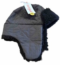 Cat Jack - Youth Hat- Quilted Trapper Gray/Black - OSFM