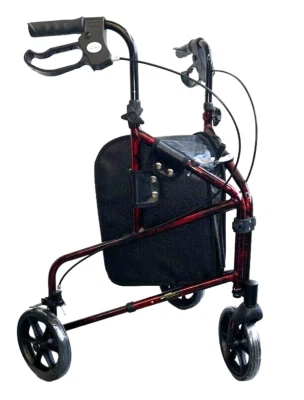 Ultra Lightweight Three Wheeled Rollator Walker Tri Walker Mobility Walking Aid