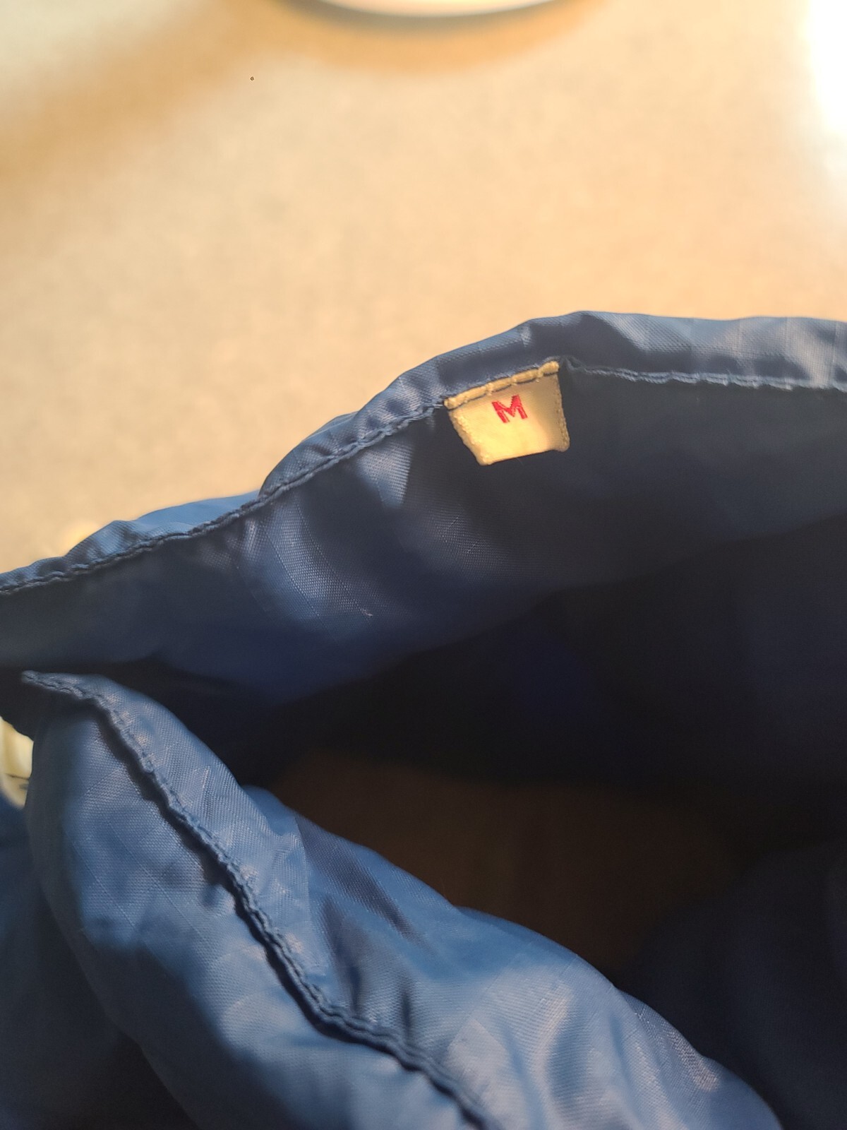 SAOLA VTG RECREATIONAL EQUIPMENT Goose Down SLIPPERS Upper Leather SOLE Size M Washabl