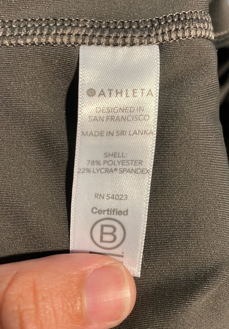 athleta persistence laser cut 7/8 tight euc leggings