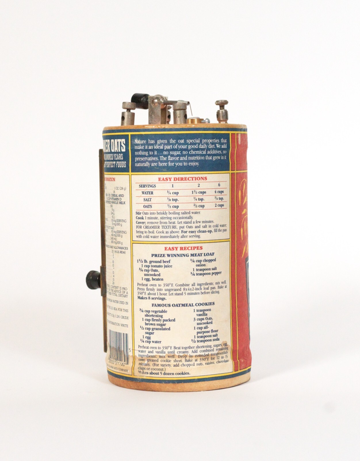 Excellent Quaker Oats Box Crystal Radio * Works * Video eBay