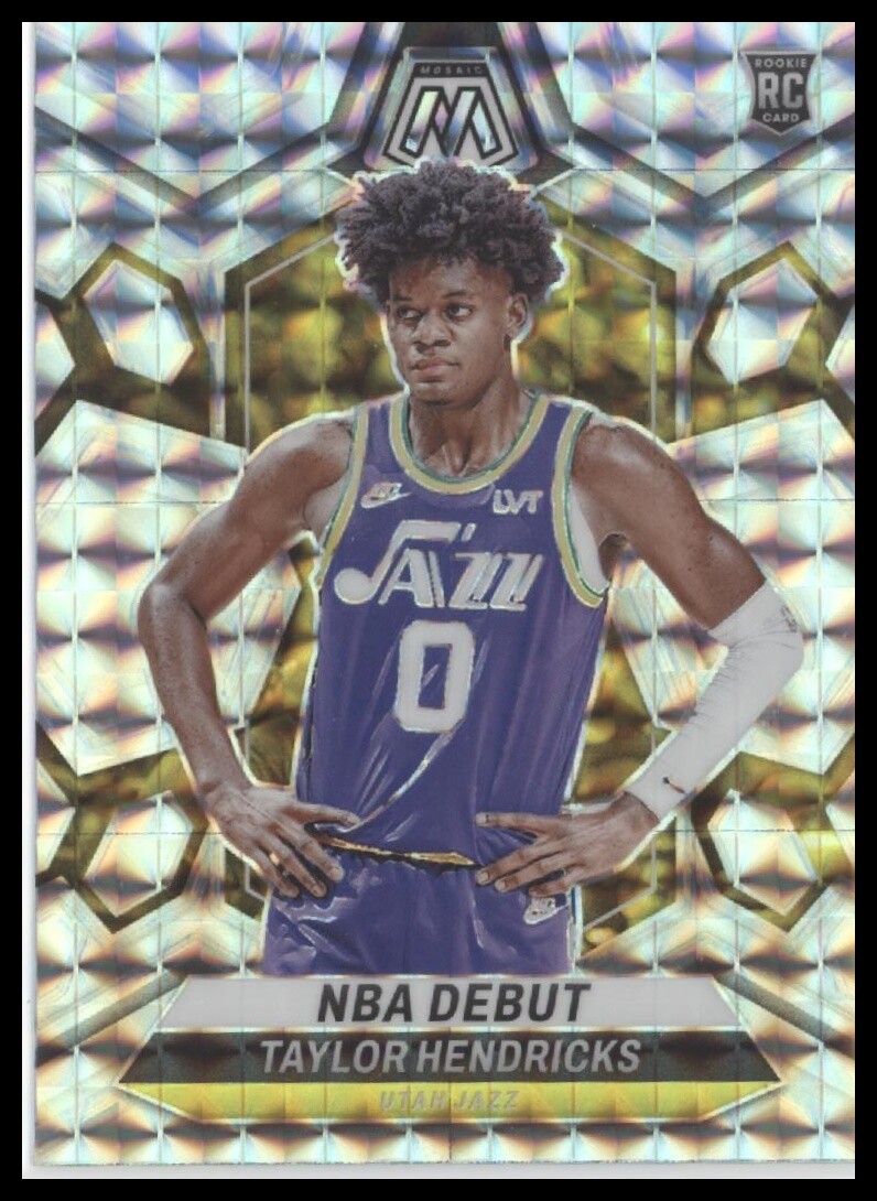 2023-24 Panini Mosaic #261 Taylor Hendricks Silver Mosaic