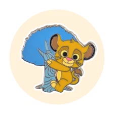 Lion King Disney Pin: Park Pals Simba with the Tree of Life