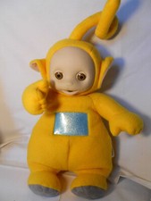 TELETUBBIES LAA LAA Hasbro Playskool 14" Yellow Plush 1998 Clean TALKS