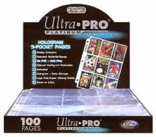 Ultra PRO Sports Trading Card Pocket Pages 9-Pockets for sale | eBay