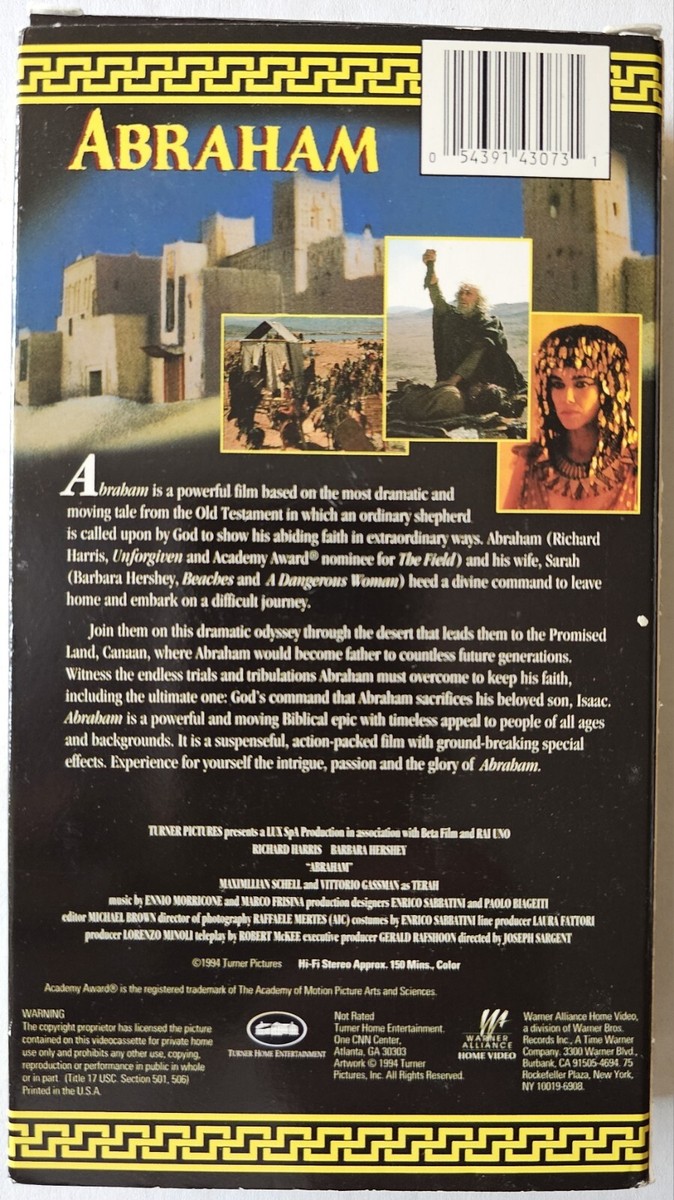 その他 Abraham [VHS] Abraham: The Bible Collection (VHS) Religious Drama Faith-Based
