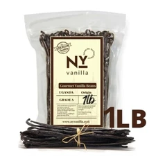 1 Pound Whole Vanilla Beans Grade A, Great For Making Vanilla Extract 6-8 inches