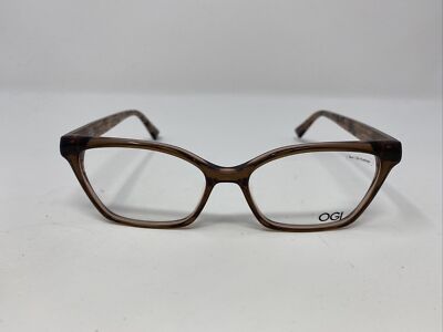 OGI EYEGLASSES FRAME EVOLUTION 9246/2279 52/17/140 LIGHT BROWN FULL RIM 4553