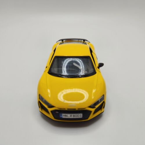 Kinsmart 2020 Audi R8 Coupe Yellow Toy Car 1:36 - Picture 2 of 9