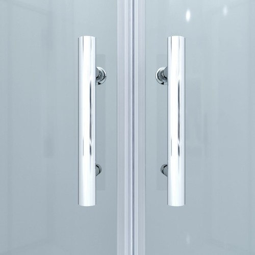 Duschkabine Viertelkreis Schiebetür Runddusche Halbrund Dusche 80x80 90x90 cm - Bild 7 von 12