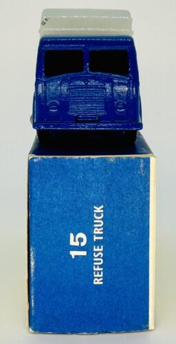 1963 Original Matchbox Lesney 15C REFUSE TRUCK BPW Type D Striker Box NOS BEAUTY - Picture 4 of 12