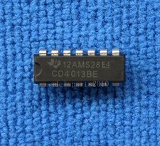 100pcs CD4013 4013 CD4013BE CMOS Dual D Flip Flop TI DIP-14