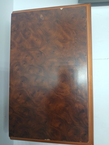 Vintage Crown Court Wooden Jewelry Valet Box Green Velvet NIB - Picture 2 of 13