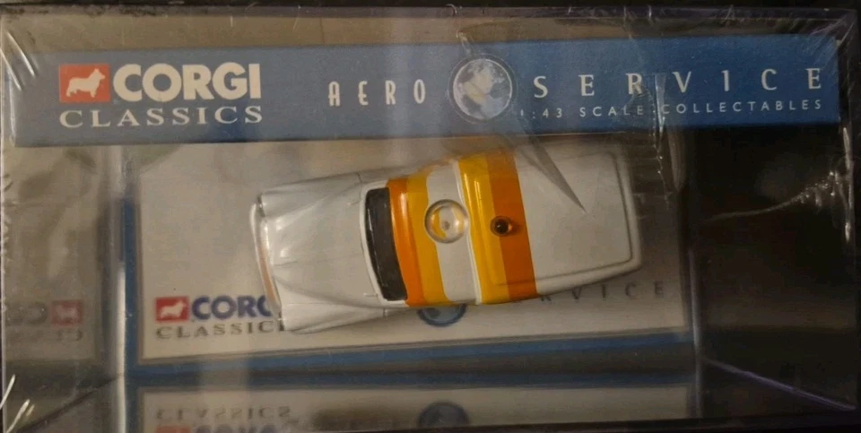 Corgi Aero Services 06506 Courtline Morris 1000 In a Perspex Box Die Cast Model - Image 3 of 4