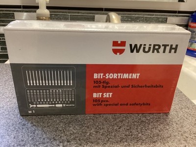 Wurth 105 Piece 1/4'' Bit Set - 0614 251 300 New!