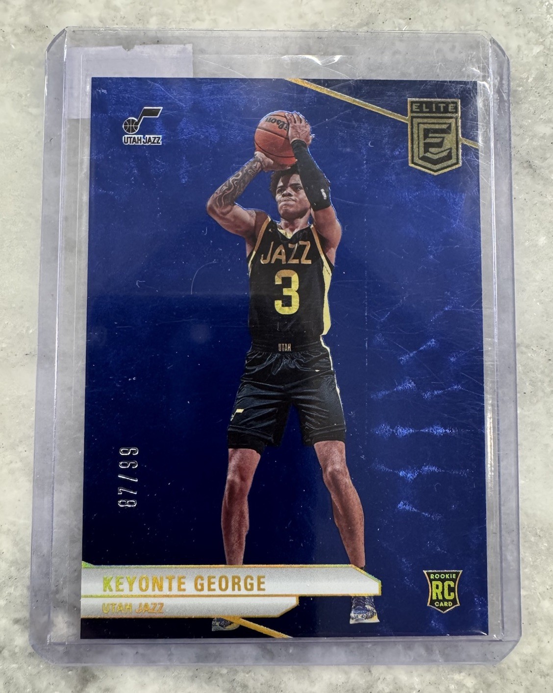 2023-24 Panini Donruss Elite Keyonte George RC Blue /99 SP Utah Jazz #221