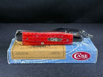 Case XX 61953l 111 Russlock Knife 2000 Pocket Worn Old Red Bone