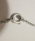 SOUTHWESTERN Succinct FEATHER-PEACE SIGN Inlaid Sterling Silver Pendant Necklace — photo 4