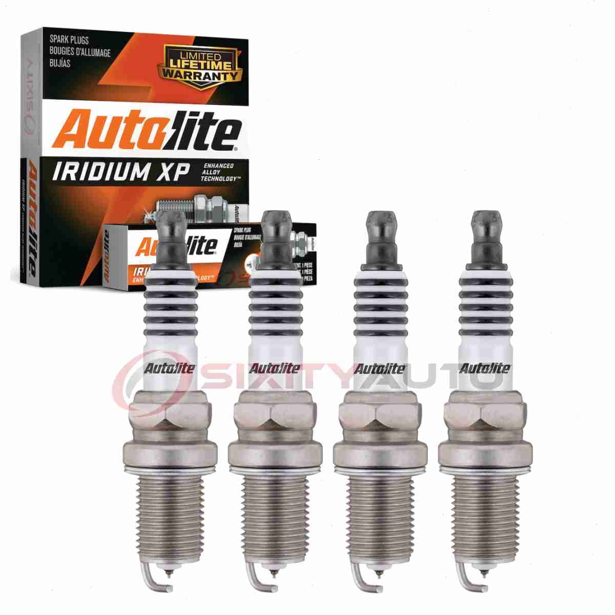 4 pc Autolite Iridium XP Spark Plugs for 1995-1996 Mercedes-Benz C220 2.2L dd