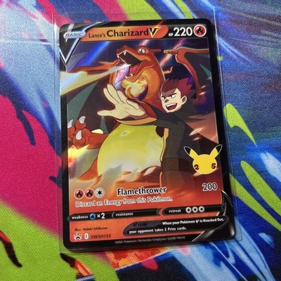  Pokémon Lance's Charizard V SWSH133 Holo Promo 220 HP English B