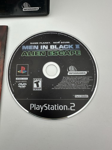 Men in Black II Alien Escape Sony PlayStation 2 PS2 Complete CIB Cleaned Tested - Picture 8 of 8