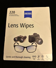 ZEISS 220 Lens Wipes 220CT Individually Wrapped Streak-Free Plastic-Free