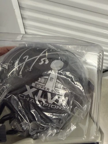 Ray Lewis Signed Baltimore Ravens Mini Helmet Super Bowl PSA COA