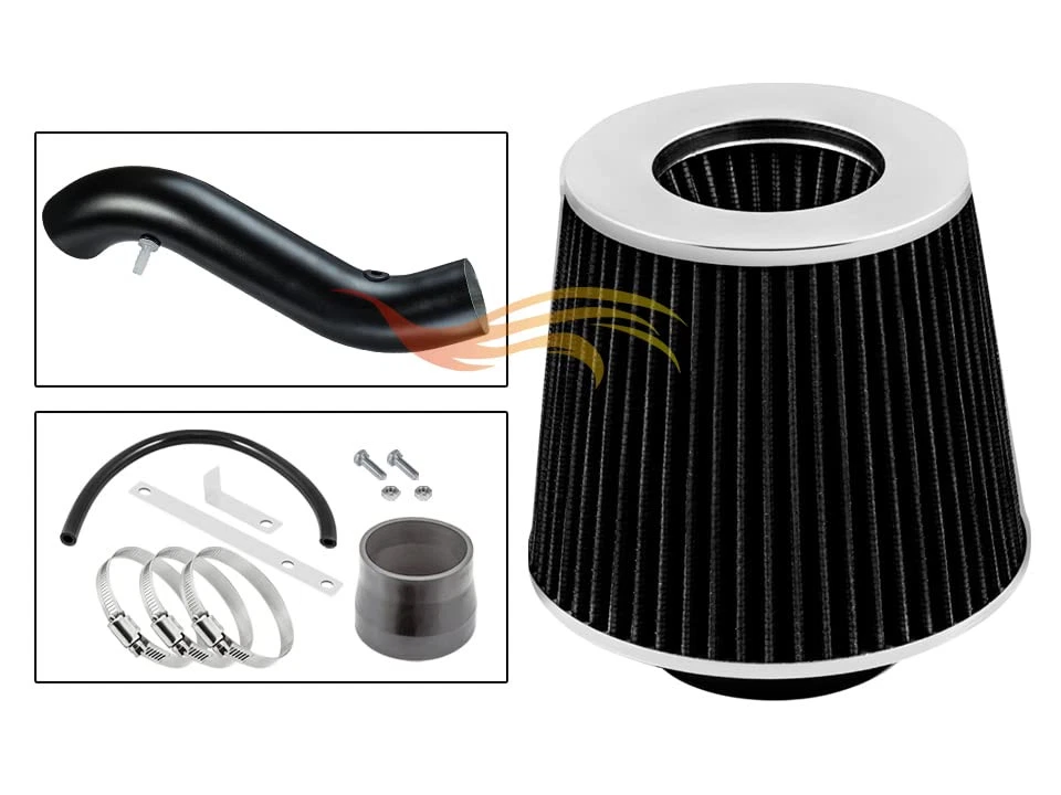 Kit de admisión de aire Ram corta BCP RW GRIS 1992-1996 Camry DX DLX LE XLE 2,2 L + filtro Foto 4 de 4