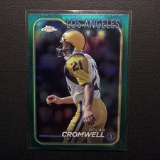2024 Topps Chrome Nolan Cromwell Green Refractor /250 Rams - numbered 