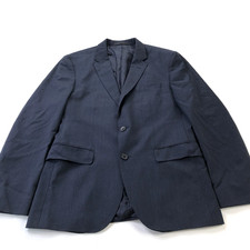 Hugo Boss Johnstons1/Lenon 38R Wool Blend Blazer Sport Coat Jacket Blue Striped