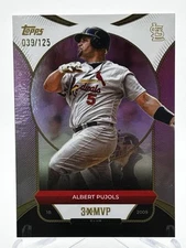 2025 Topps Welcome to the Club “3X MVP” Albert Pujols Pink Foil /125 #15