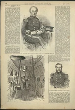 Capt Wm L Hudson USS Niagara USMC Jabez C Rich Leslie's Weekly page 1857