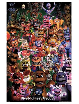 Five Nights At Freddy s Ultimate Group Wall Poster 22 x 37 By Trends FNAF NEW