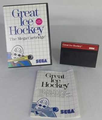 Great Ice Hockey (Sega Master System, 1987) Authentic Tested CIB Video Game